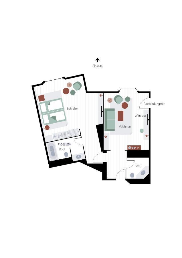 Bilderberg Bellevue Hotel Drezno Zewnętrze zdjęcie Floor plan of a typical apartment